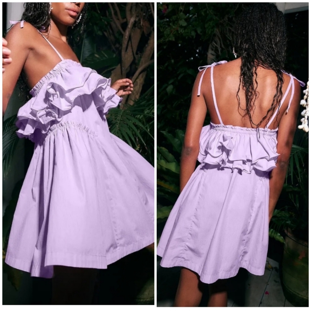 Free People Have A Thing For You Mini Dress/ Lavender Fields